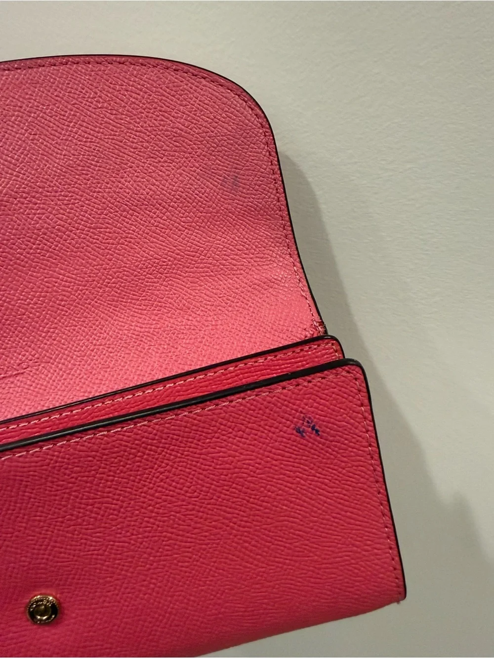 COACH Pink Leather Wallet - Picture 6 of 10